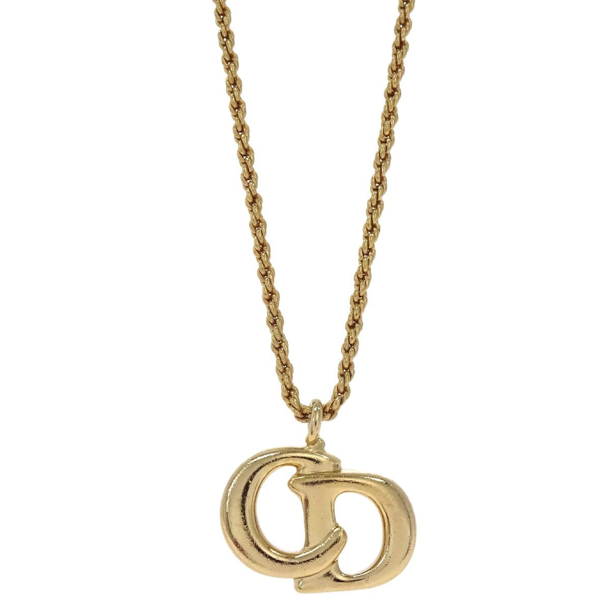 Christian Dior CD Pendant Gold-plated, Gold, Gold Plated, Necklace