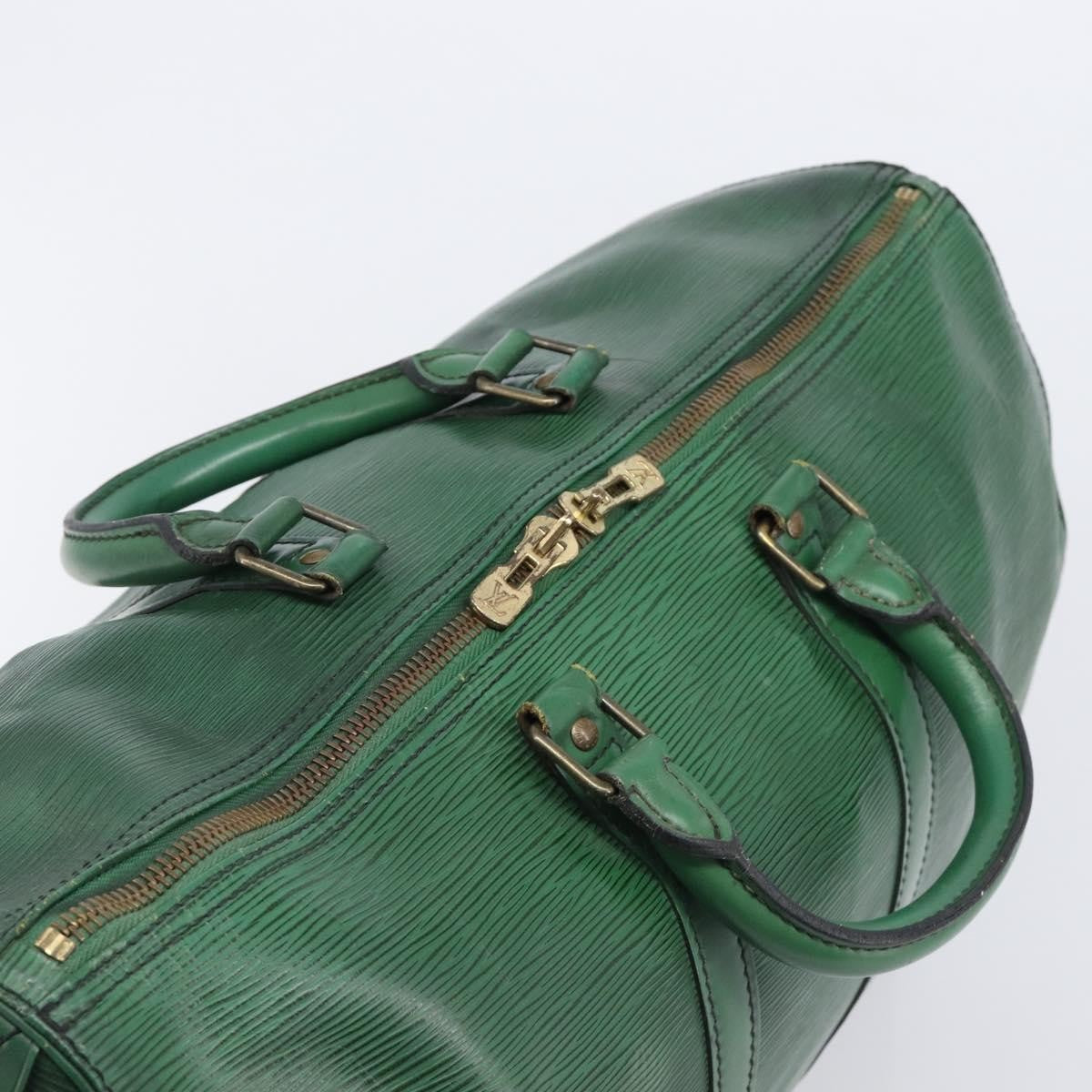 Louis Vuitton Keepall Epi Leather, Green, Leather, Travel Bag