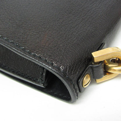Christian Dior J'Adior Flap Leather, Black, Leather, Shoulder Bag