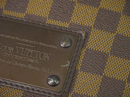 Louis Vuitton Brooklyn Damier Ebene, Brown, Canvas, Shoulder Bag