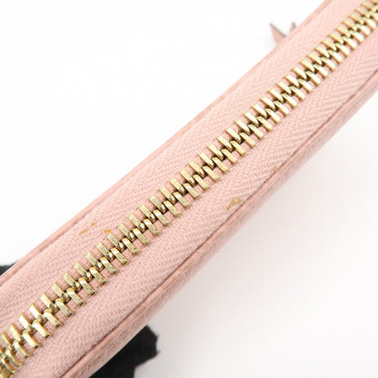 Gucci Swing Zip Around Leather, Pink, Leather, Wallet