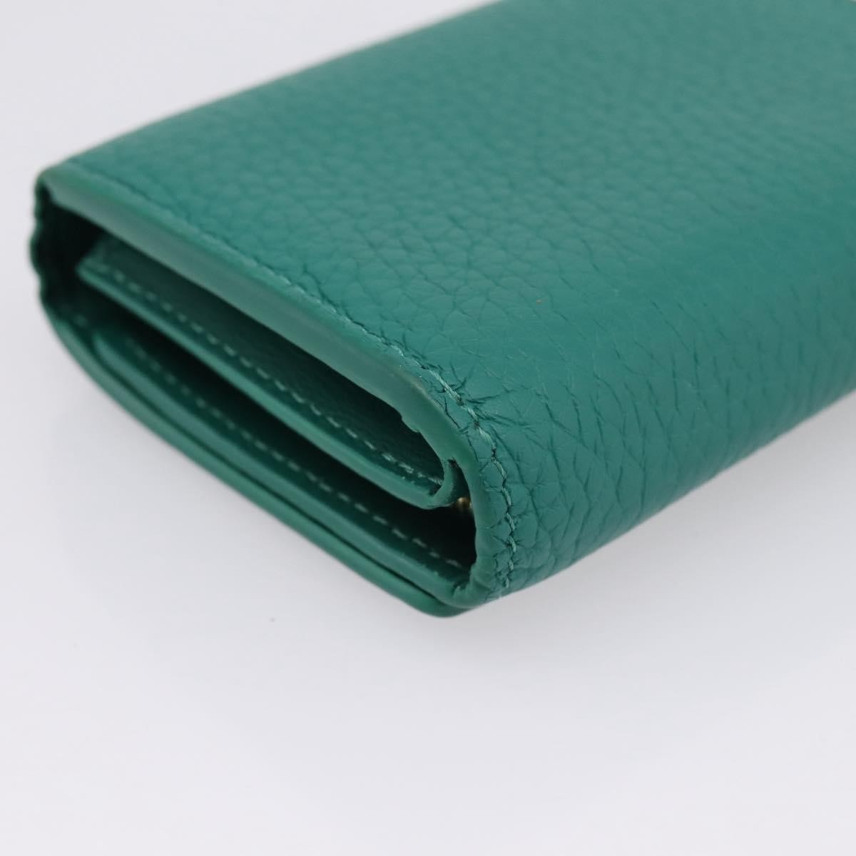 Louis Vuitton Capucines Leather, Green, Leather, Wallet