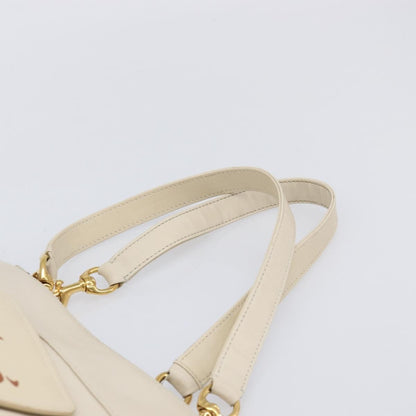 Chloe Eden Leather, White, Leather, Tote Bag
