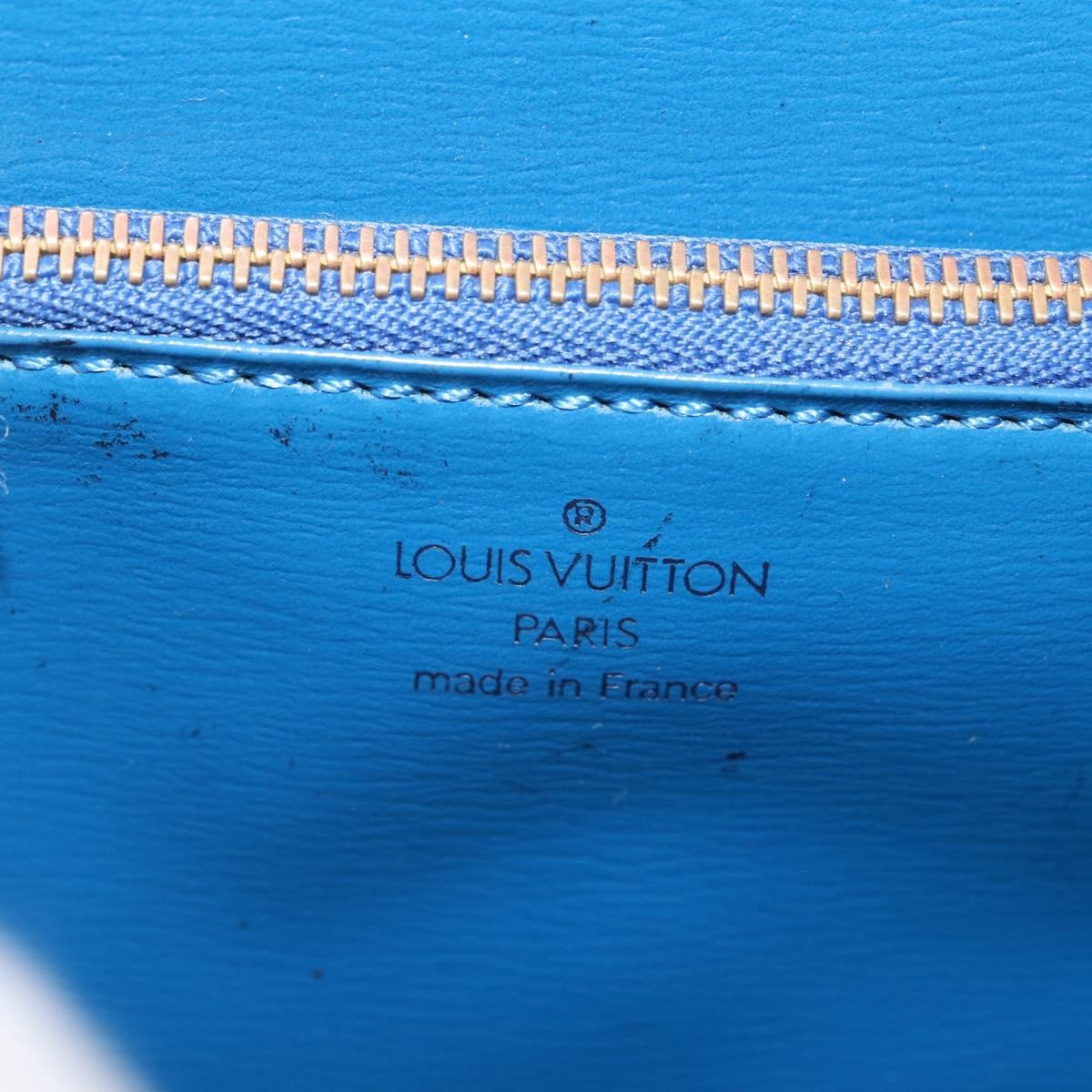 Louis Vuitton Malesherbes Epi Leather, Blue, Leather, Handbag
