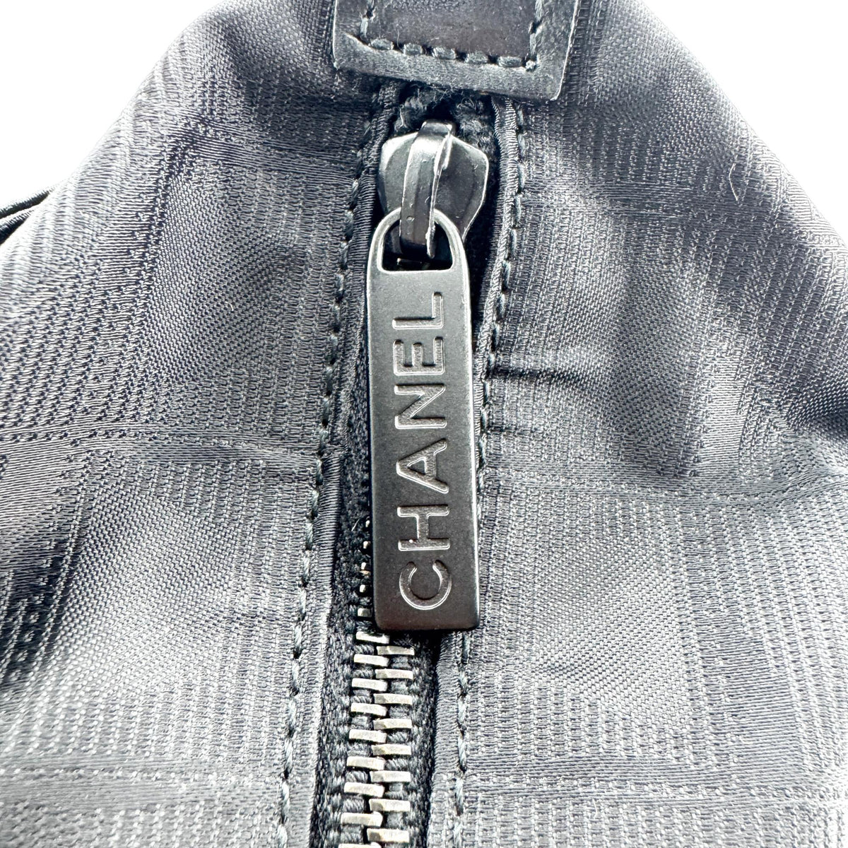 Chanel Travel Line Nylon, Black, Nylon, Tote Bag