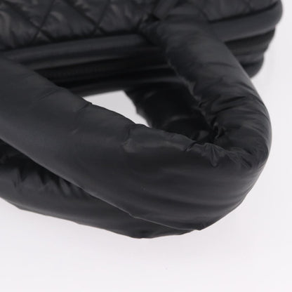 Chanel Coco Cocoon Bowling Quilted Nylon, Black, Nylon, Handbag