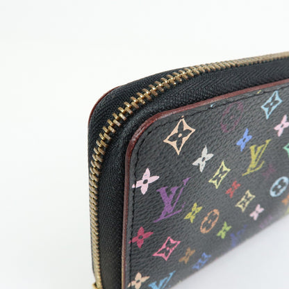 Louis Vuitton Zippy Coin Purse Monogram Multicolor, Black, Canvas, Wallet