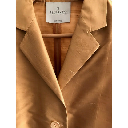TRUSSARDI Silk Blazer and Pants Suit Set