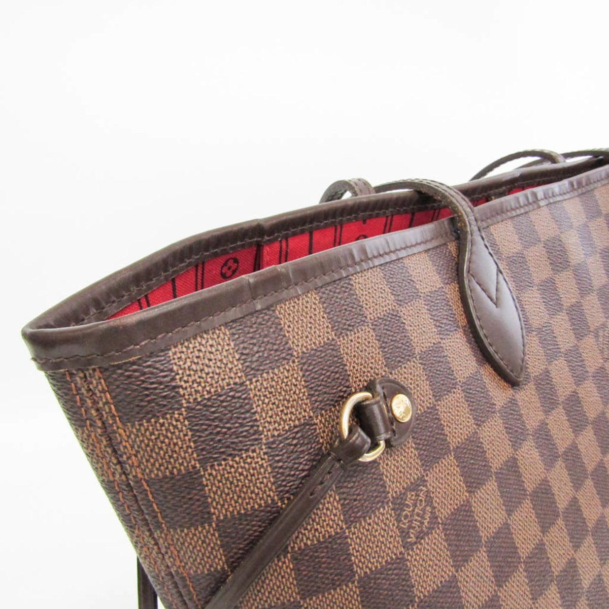Louis Vuitton Neverfull Damier, Brown, Canvas, Tote Bag