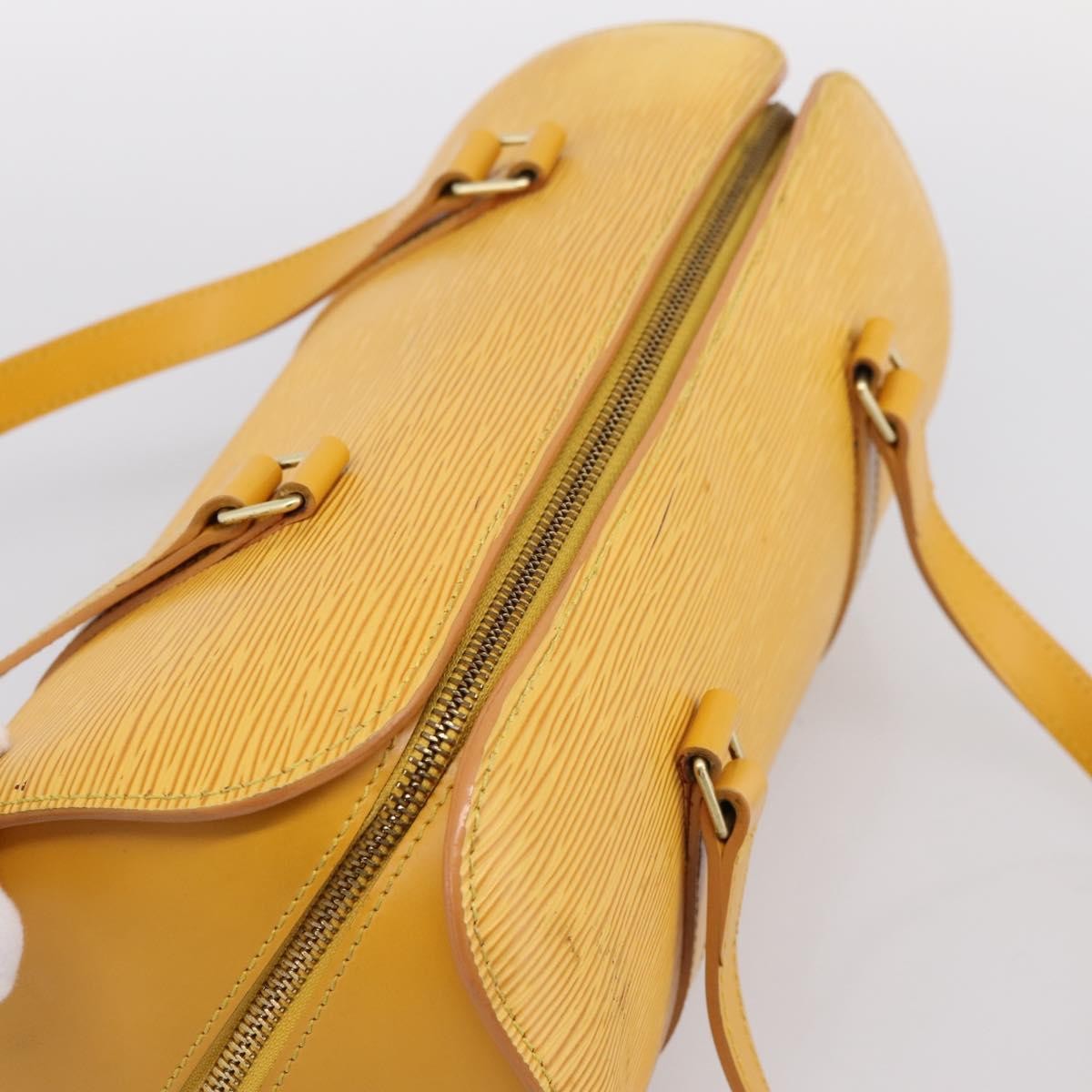 Louis Vuitton Soufflot Epi Leather, Yellow, Leather, Tote Bag