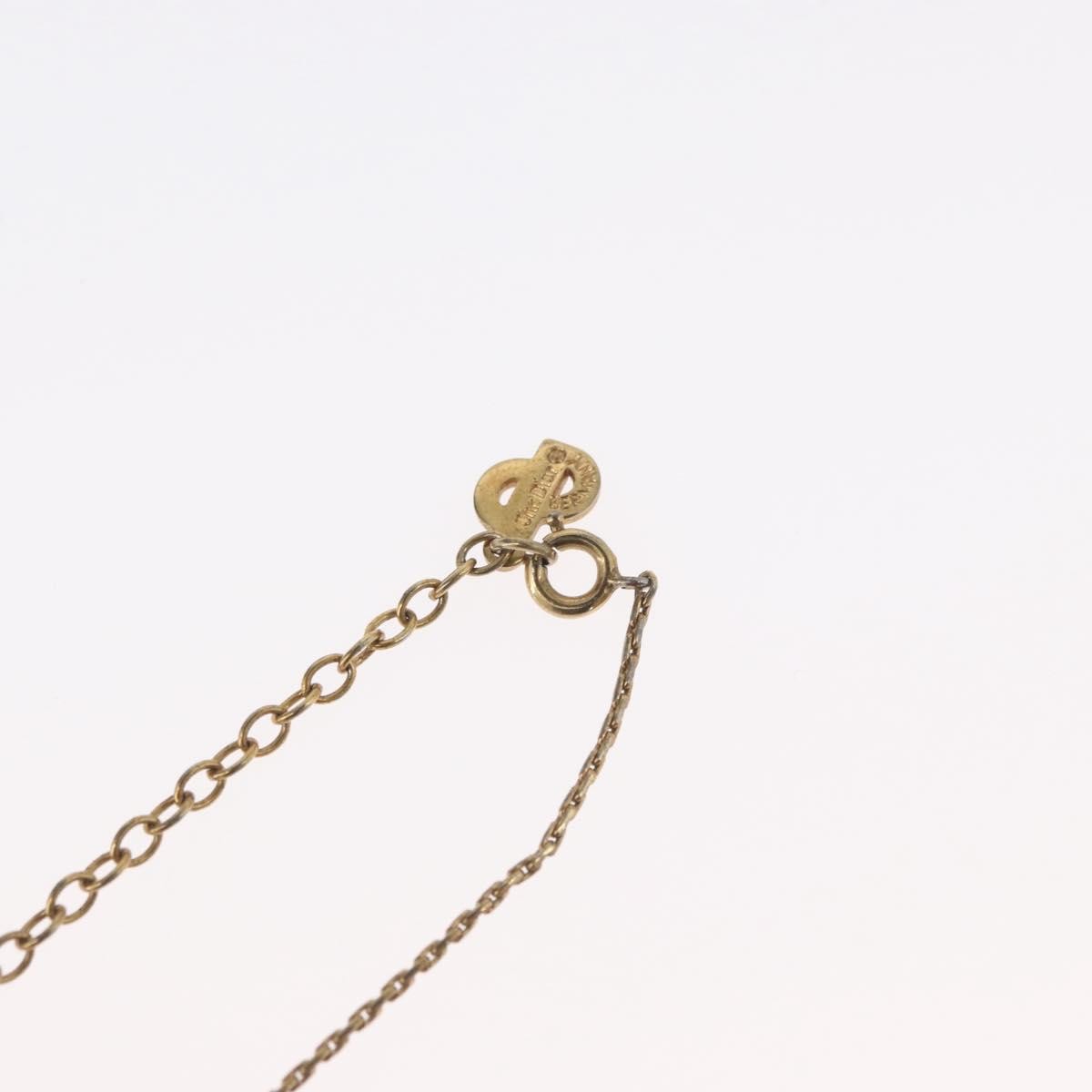 Christian Dior CD Pendant Metal and Crystals, Gold, Metal, Necklace