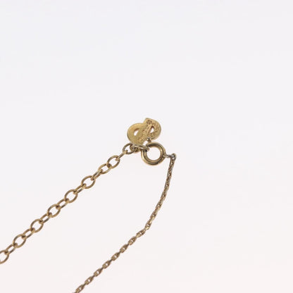 Christian Dior CD Pendant Metal and Crystals, Gold, Metal, Necklace