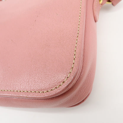 Miu Miu Madras Top Handle Leather, Pink, Leather, Handbag
