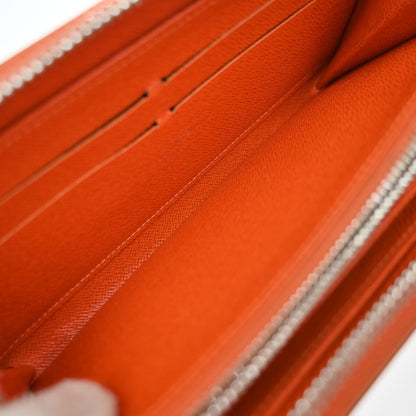 Louis Vuitton Zippy Organizer Epi Leather, Orange, Leather, Wallet