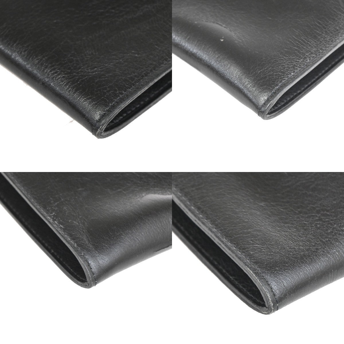 Hermes Onimaitou Pochette Box Calf, Black, Leather, Clutch