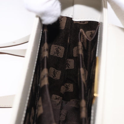 Saint Laurent Vintage Leather, Ecru, Leather, Shoulder Bag