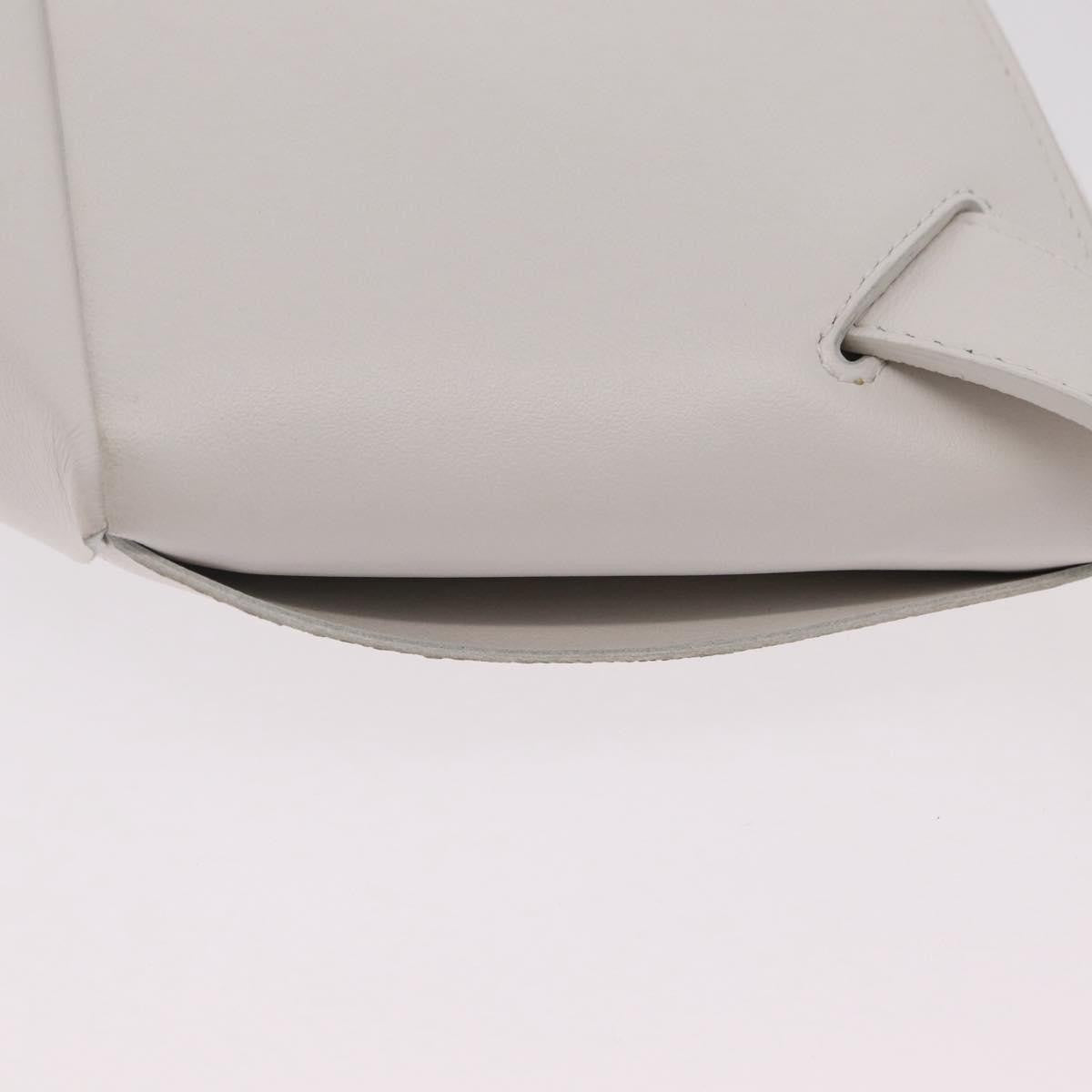 Bottega Veneta NAPPA19 Pouch with Strap Maxi Intrecciato Leather, White, Leather, Clutch