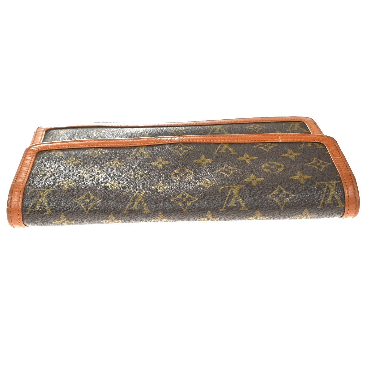 Louis Vuitton Dame Pochette Monogram Canvas, Brown, Leather, Clutch