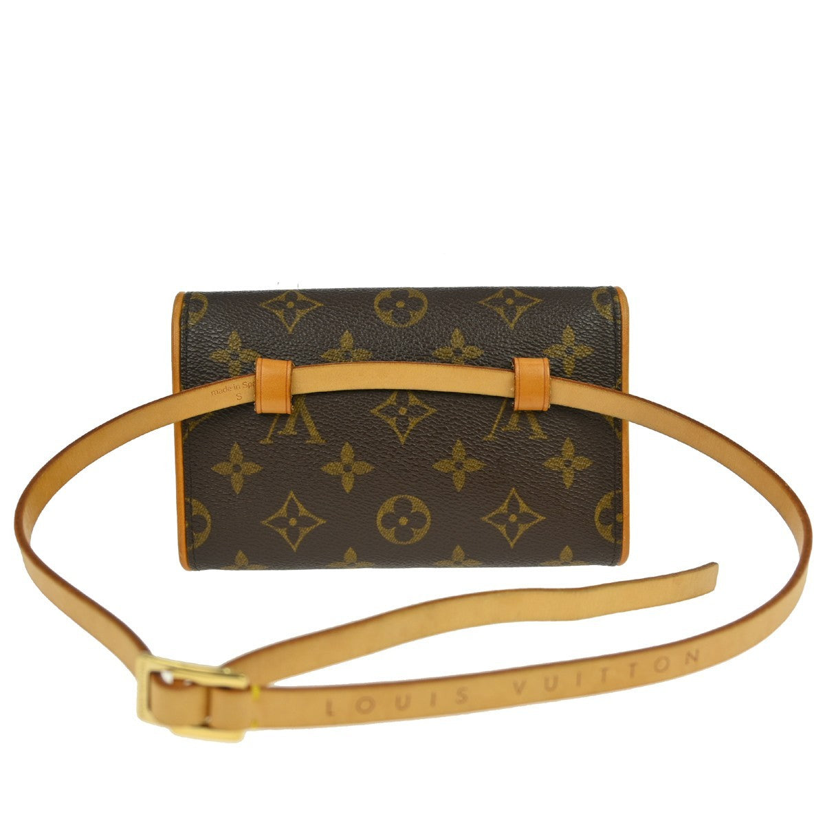 Louis Vuitton Florentine Canvas, Brown, Canvas, Clutch