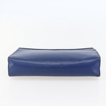 Louis Vuitton Pochette Voyage Taiga Leather, Blue, Leather, Clutch