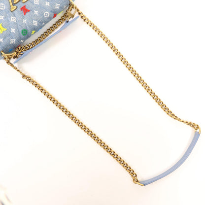 Louis Vuitton New Wave Denim, Blue, Denim, Crossbody Bag