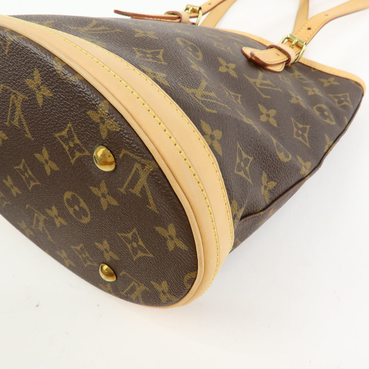 Louis Vuitton Petit Bucket Monogram Canvas, Brown, Canvas, Handbag