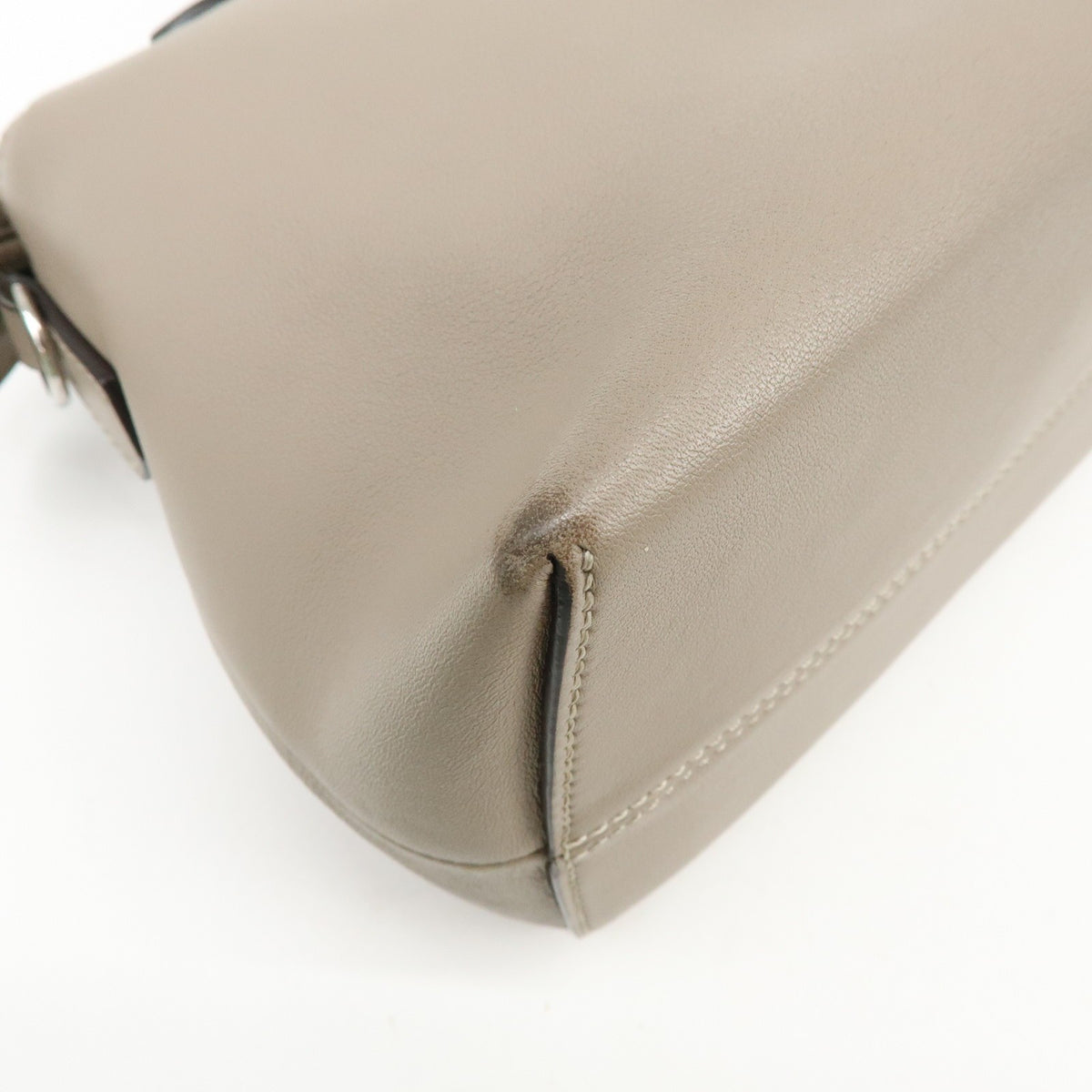 Fendi By The Way Satchel Calfskin, Beige, Leather, Handbag