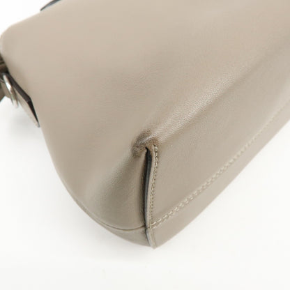 Fendi By The Way Satchel Calfskin, Beige, Leather, Handbag