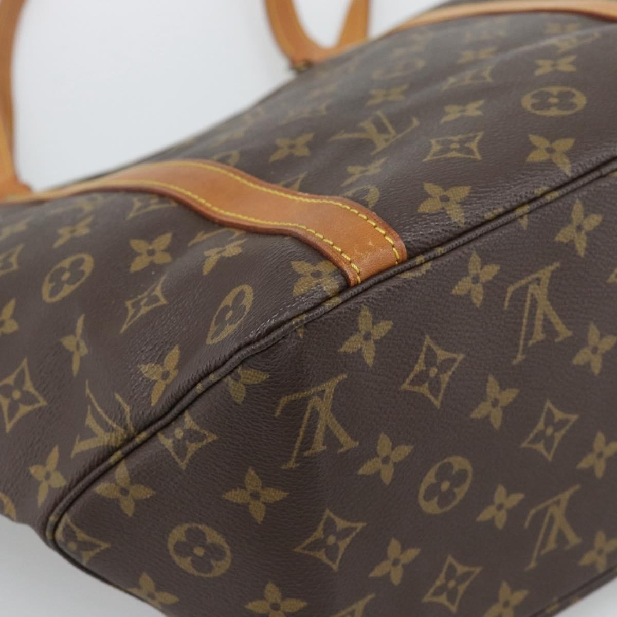 Louis Vuitton Shopping Sac Monogram Canvas, Brown, Canvas, Handbag