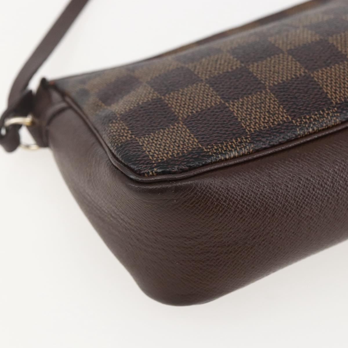 Louis Vuitton Trousse Make Up Damier Canvas, Brown, Canvas, Clutch