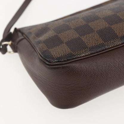 Louis Vuitton Trousse Make Up Damier Canvas, Brown, Canvas, Clutch