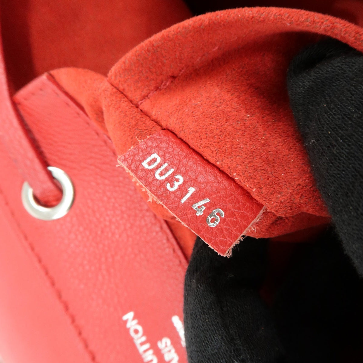 Louis Vuitton Lockme Leather, Red, Leather, Backpack