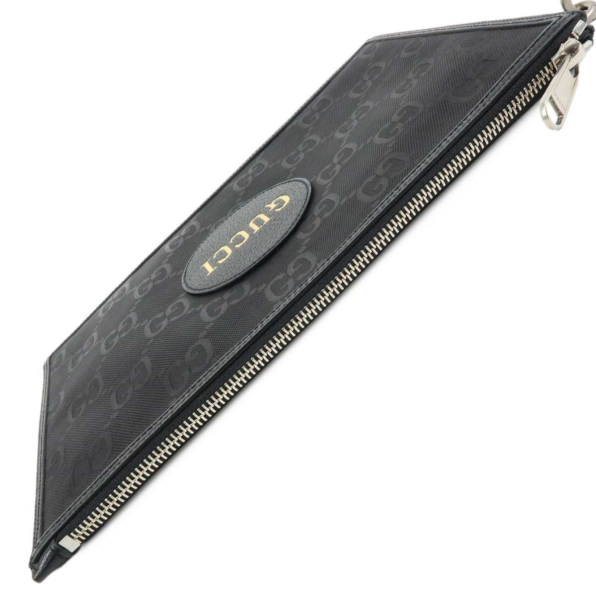 Gucci Off The Grid Zip GG Econyl, Black, Nylon, Clutch