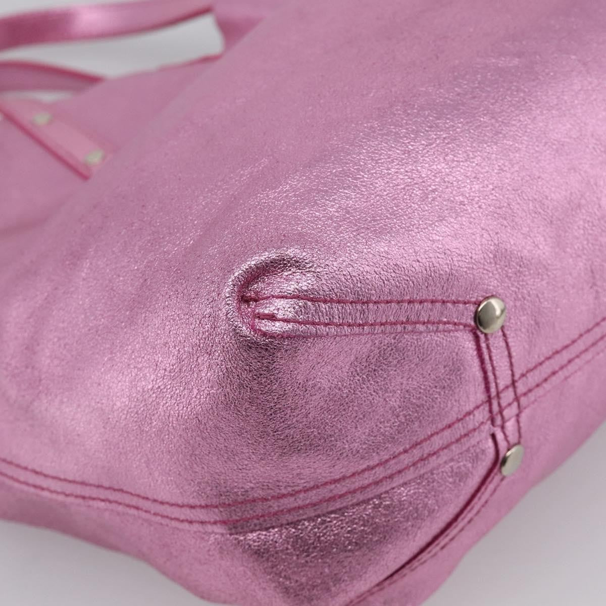 Tiffany & Co. Vintage Leather, Pink, Stainless Steel, Shoulder Bag