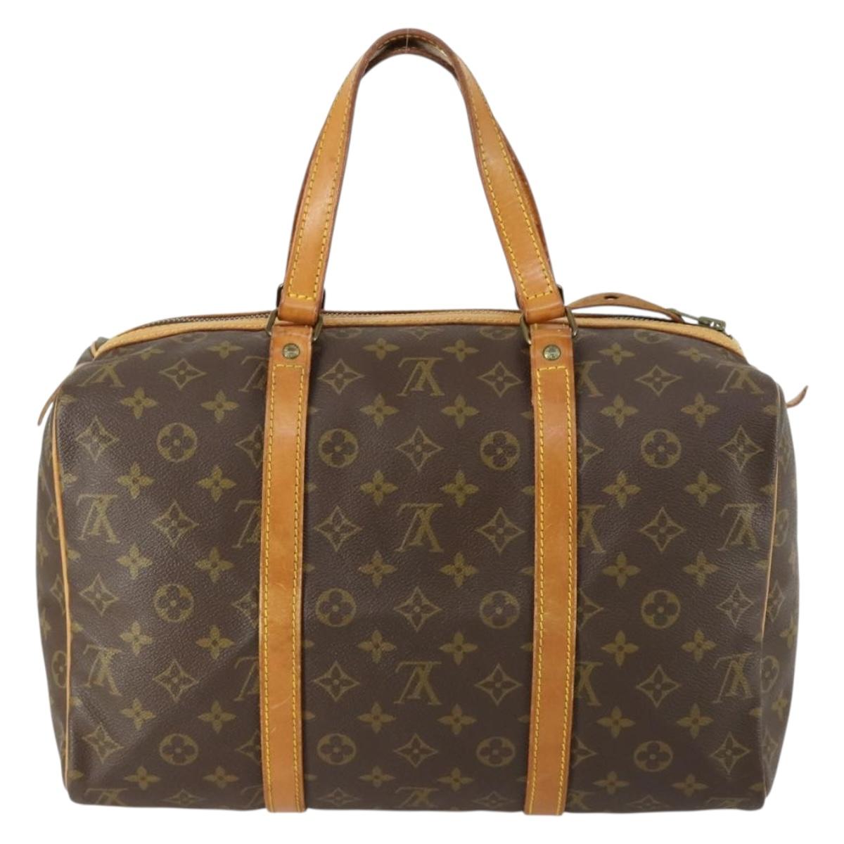 Louis Vuitton Sac Souple Handbag Monogram Canvas, BROWN, CANVAS, Handbag