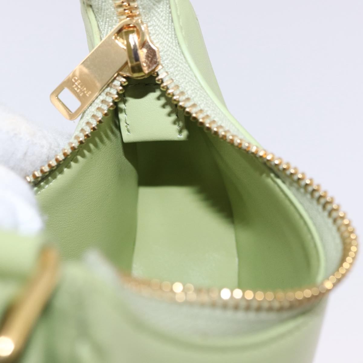 Celine Ava Leather, Green, Leather, Handbag