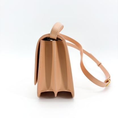Burberry TB Shoulder Bag Leather, Beige, Leather, Shoulder Bag