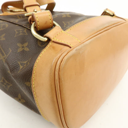 Louis Vuitton Vintage Montsouris Monogram Canvas, Brown, Canvas, Backpack