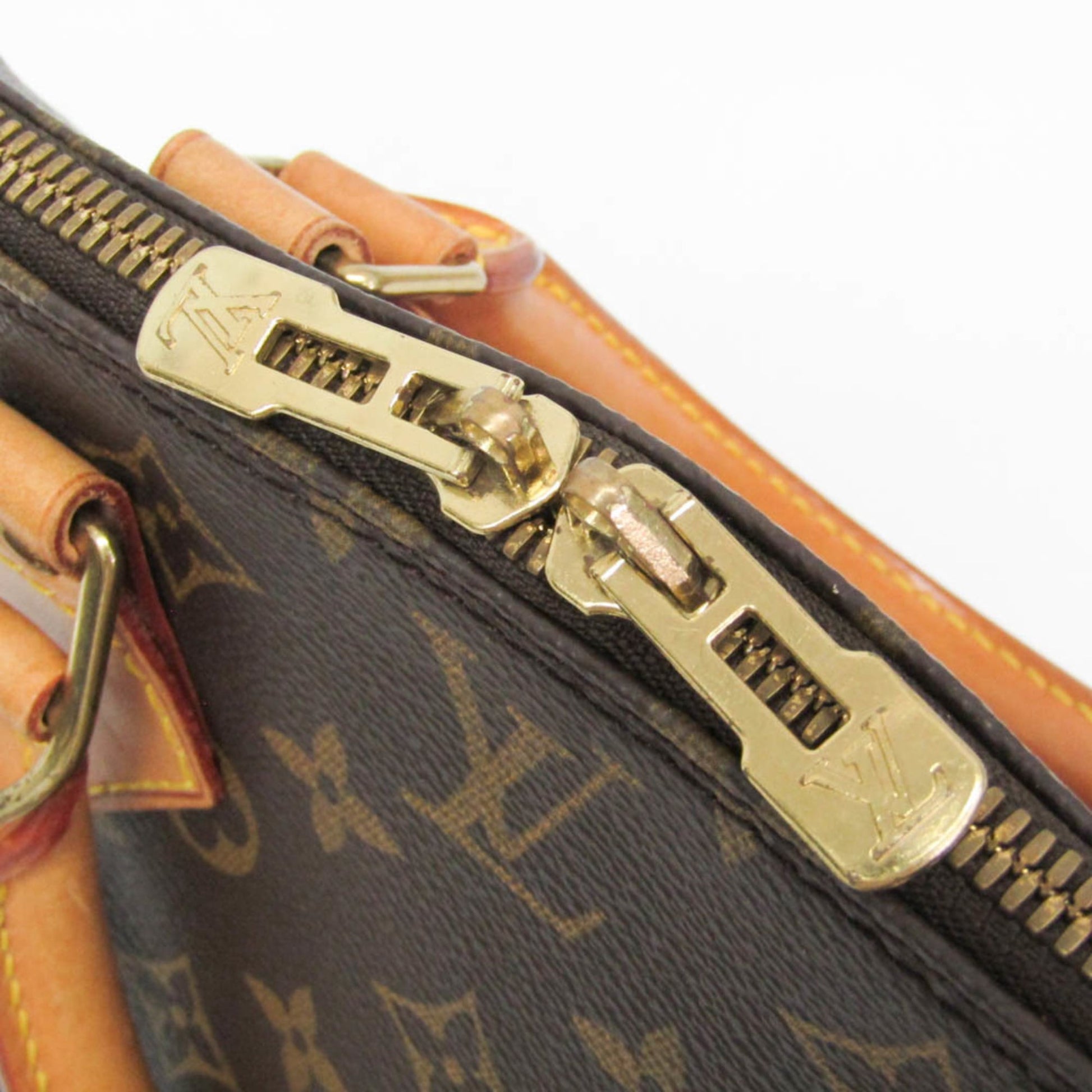 Louis Vuitton Alma Monogram, Brown, Canvas, Handbag