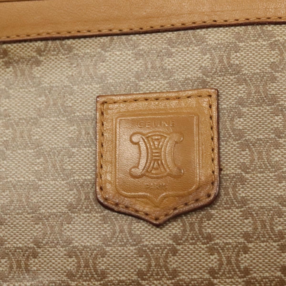 Celine Macadam Pochette Clutch, Beige, PVC, Clutch