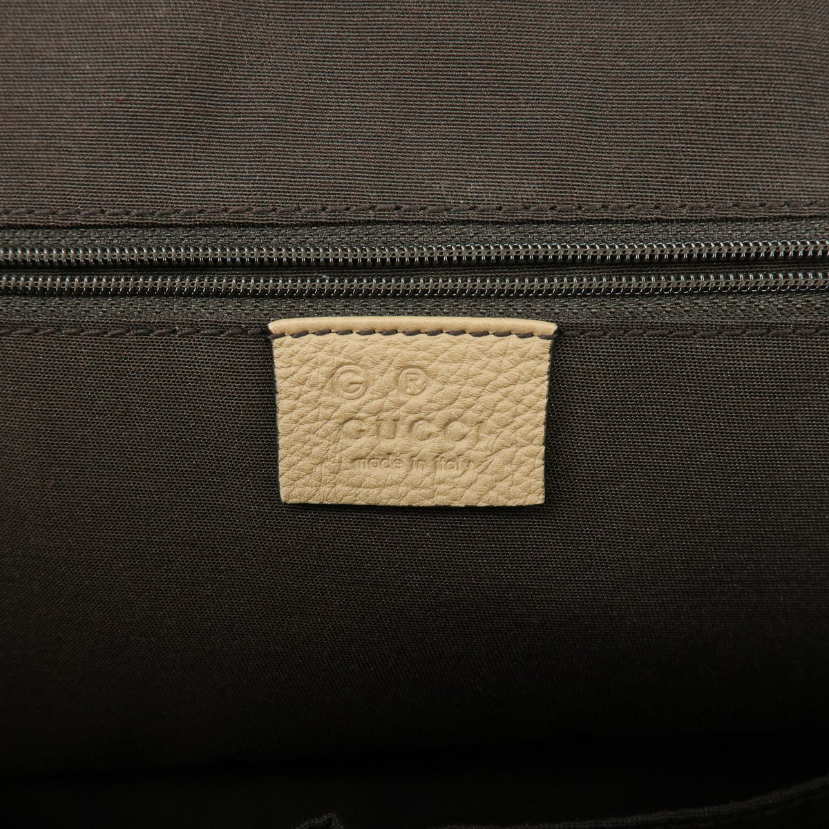 Gucci Lady Dollar Dome Satchel Leather, Beige, Leather, Handbag