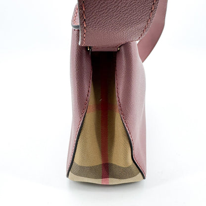 Burberry Helmsley Leather, Pink, Calfskin, Handbag