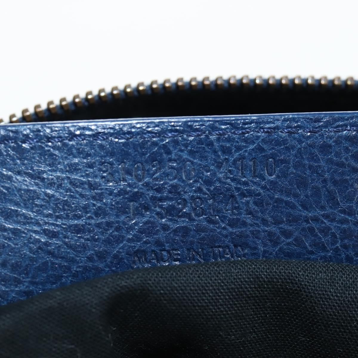 Balenciaga Flat Crossbody Classic Studs Leather, Navy, Leather, Crossbody Bag