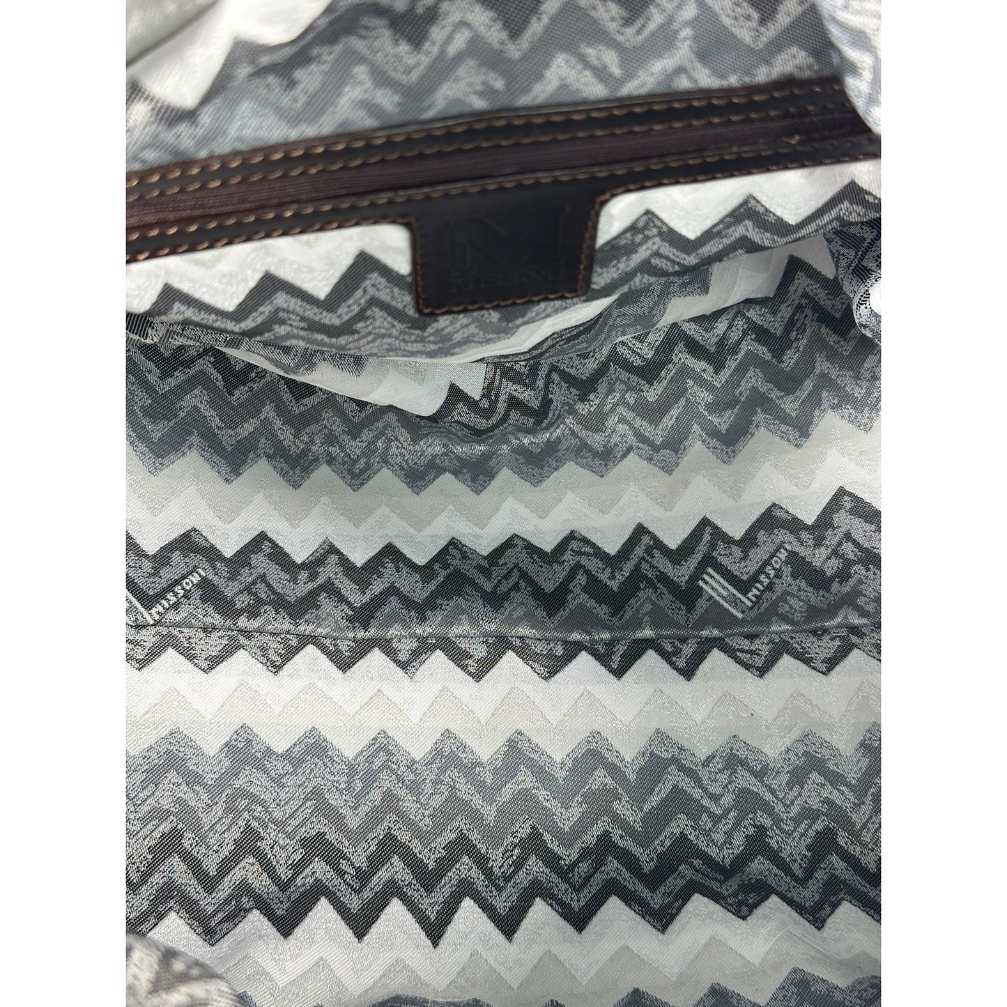 MISSONI Chevron Zig Zag Shoulder Bag