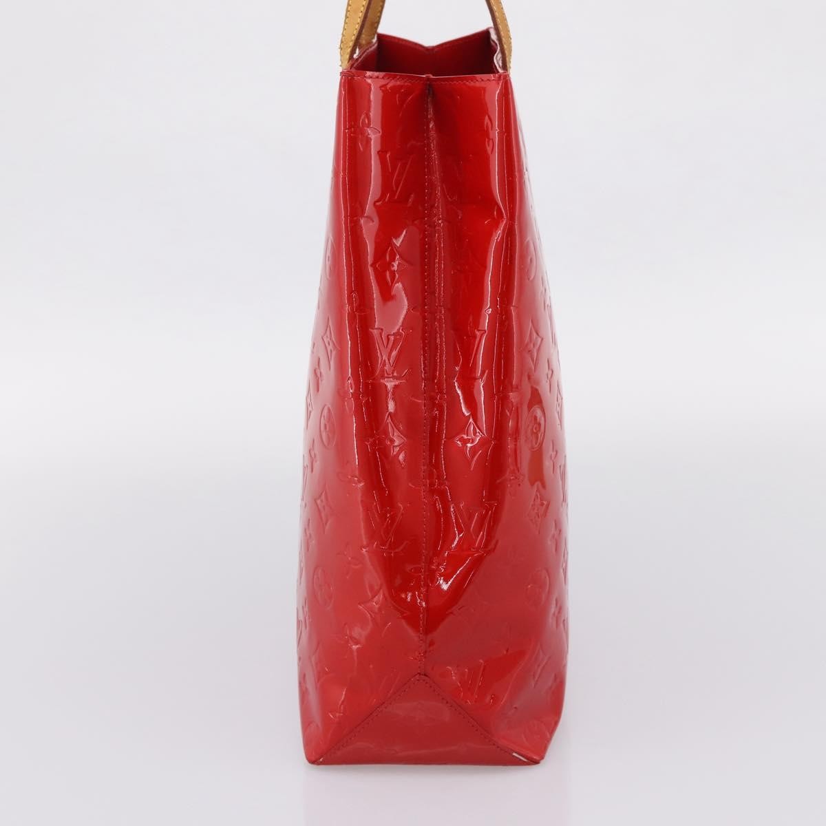 Louis Vuitton Reade Monogram Vernis, Red, Patent Leather, Handbag