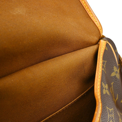 Louis Vuitton Saumur Monogram, Brown, Canvas, Shoulder Bag