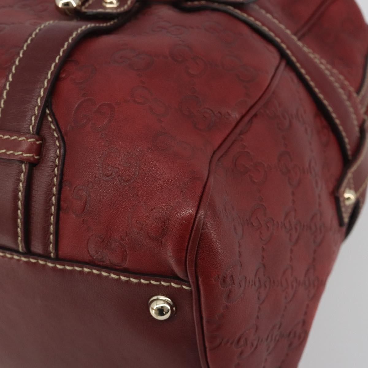 Gucci 85th Anniversary Boston Guccissima Leather, Red, Leather, Shoulder Bag