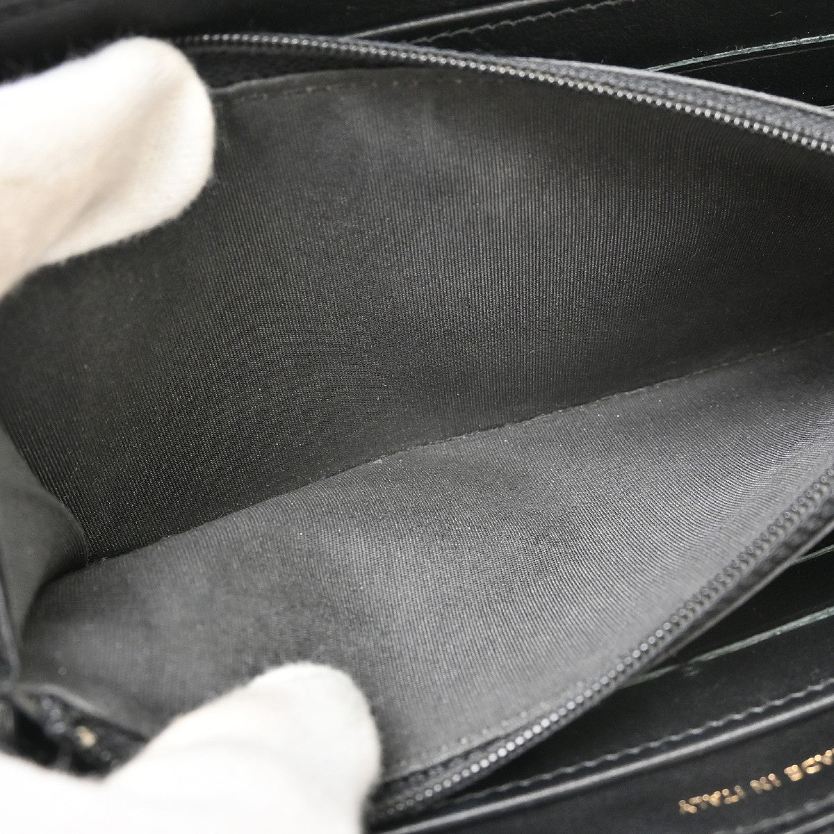 Chanel Portefeuille long CC logo Caviar Skin, Black, Leather, Wallet