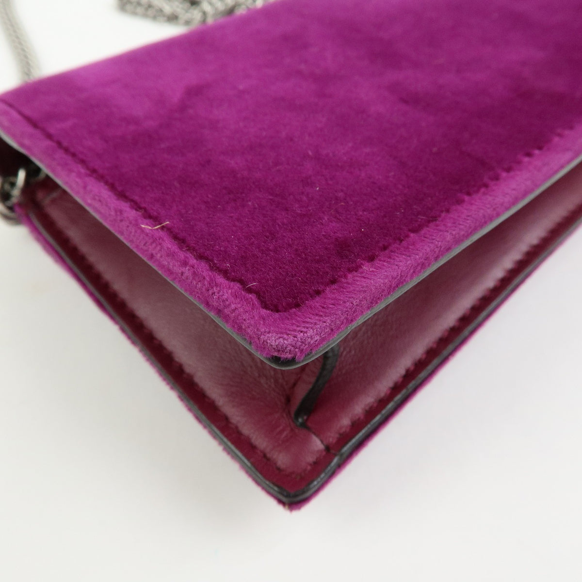 Gucci Dionysus Velvet, Purple, Velvet, Handbag