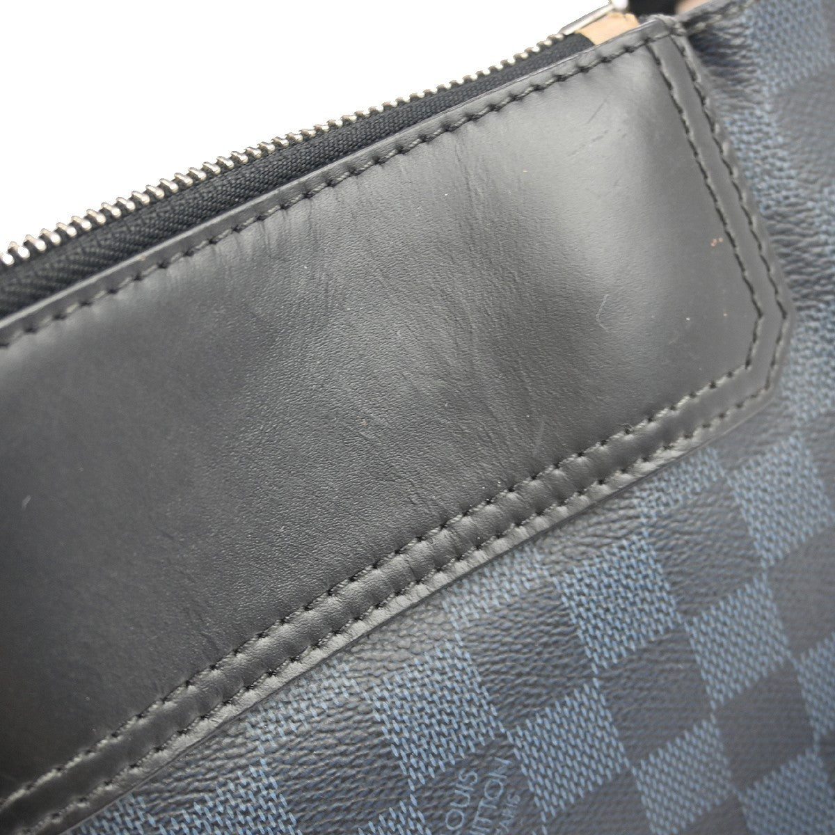 Louis Vuitton Greenwich Messenger Damier Cobalt, Black, Canvas, Shoulder Bag